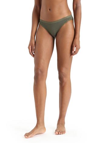 Sous Vêtement Icebreaker Merino Siren Bikini Briefs Femme Vert Olive | FR 1720SGLO